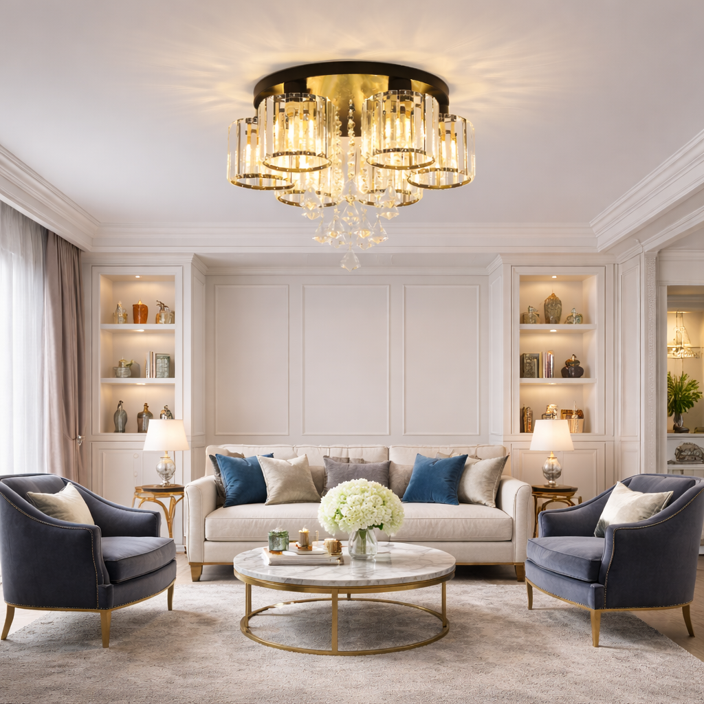 Modern Black Hallway Flush Ceiling Lights