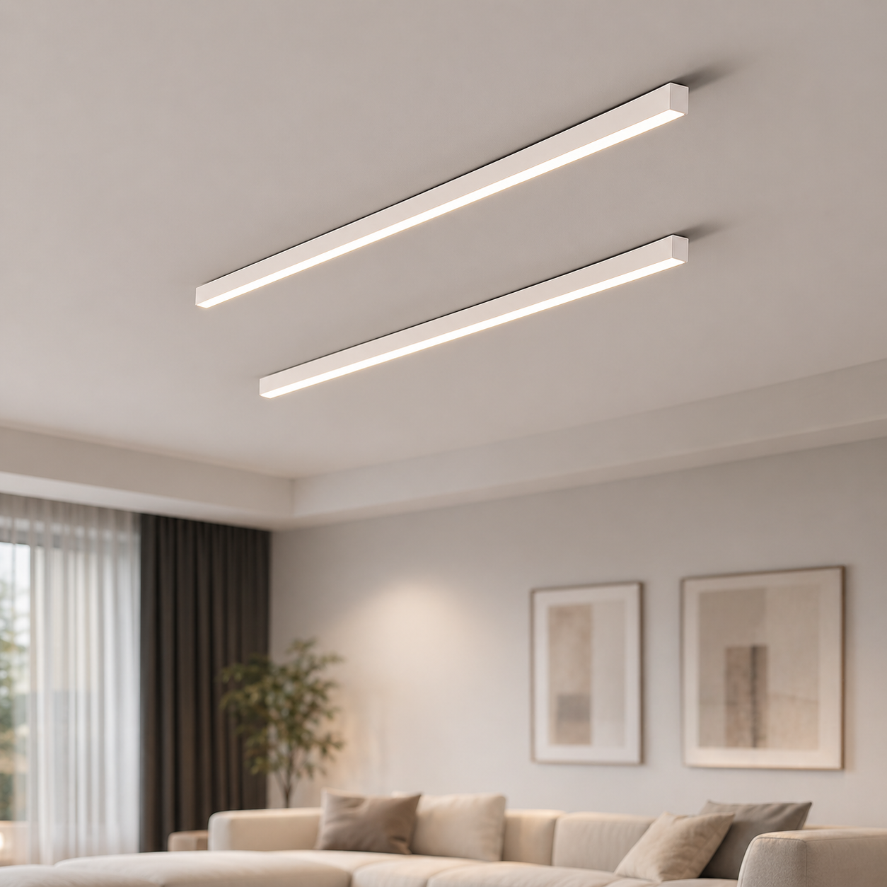 Modern Linear LED Ceiling Light for Hallway