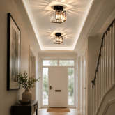 Semi Flush Mount Ceiling Lights, Modern Crystal Hallway Ceiling Lamp