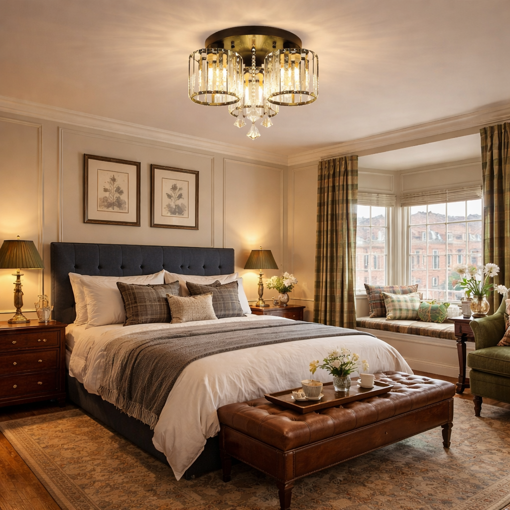 Modern Bedroom Ceiling Lights Crystal Ceiling Lamp