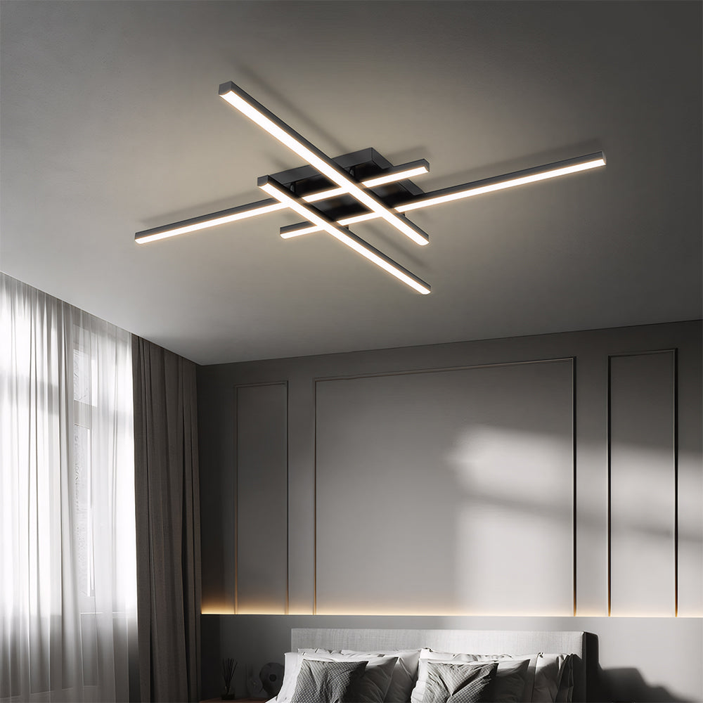 Minimalist Creative Lines LED Bedroom Ceiling Lights