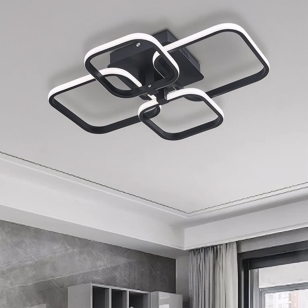 Nordic Creativity Multi-square Living Room LED Ceiling Light