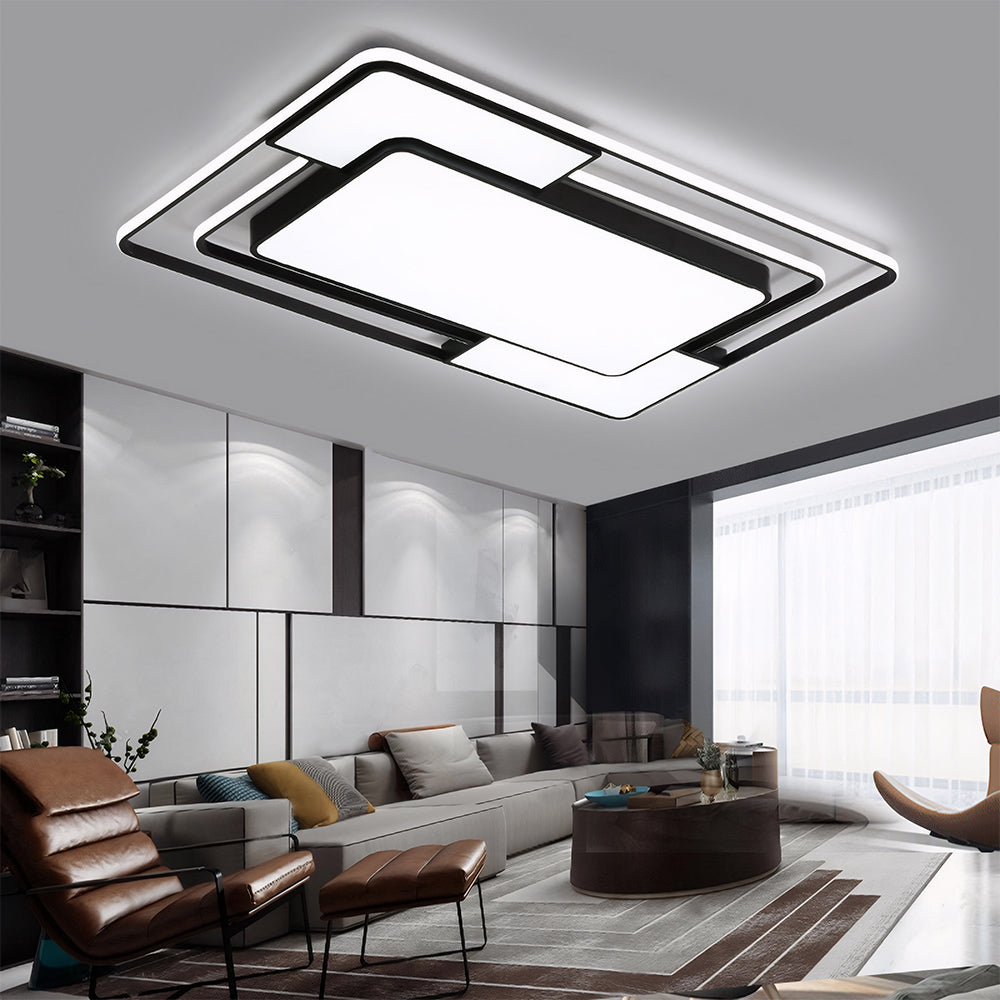 Modern Simple Square Shape LED Flush Mount Ceiling Light