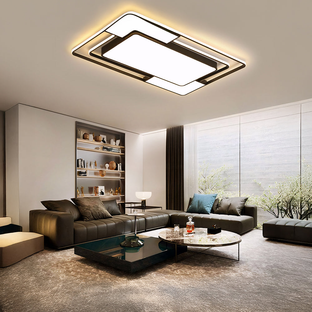 Modern Simple Square Shape LED Flush Mount Ceiling Light