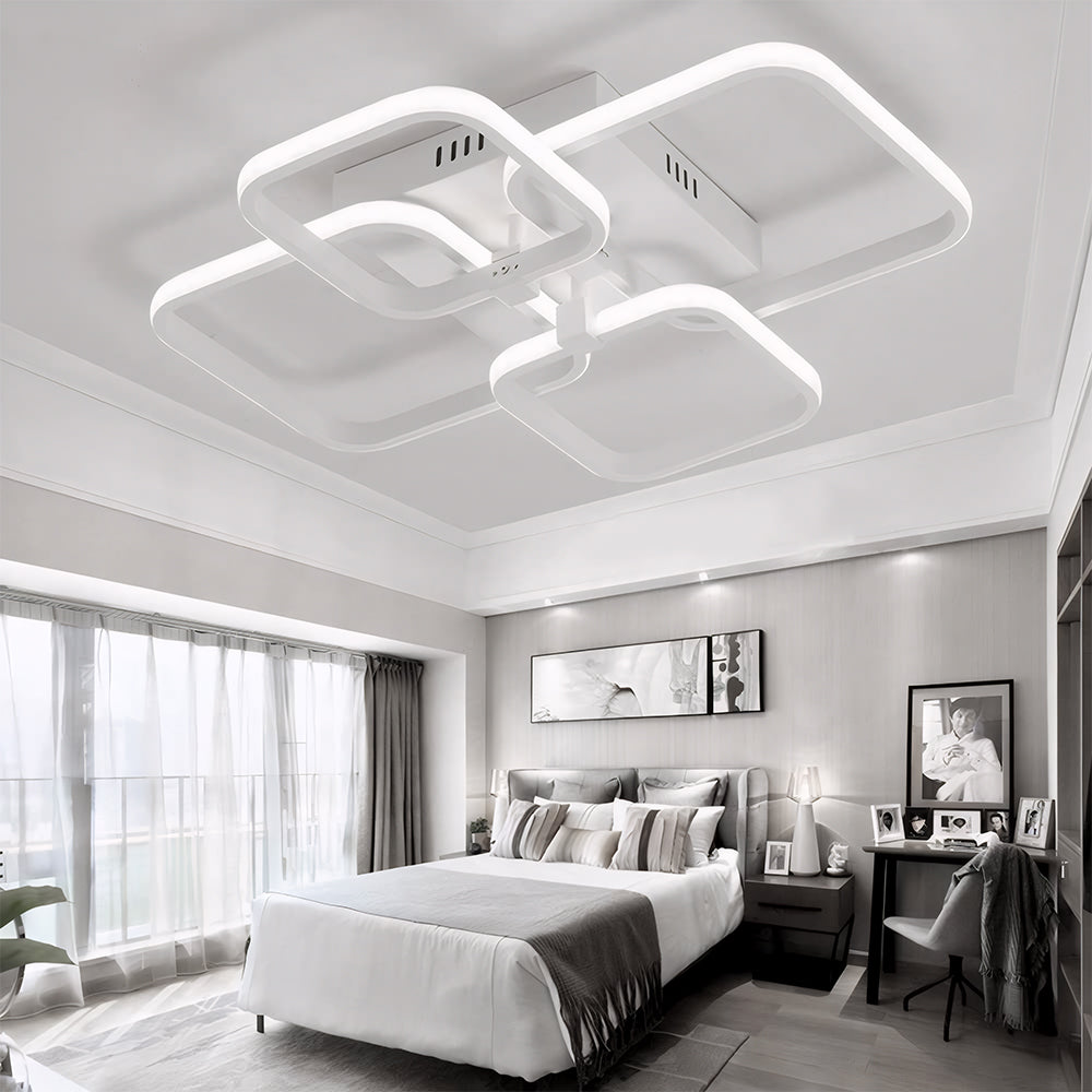 Nordic Creativity Multi-square Living Room LED Ceiling Light