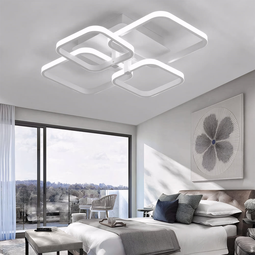 Nordic Creativity Multi-square Living Room LED Ceiling Light