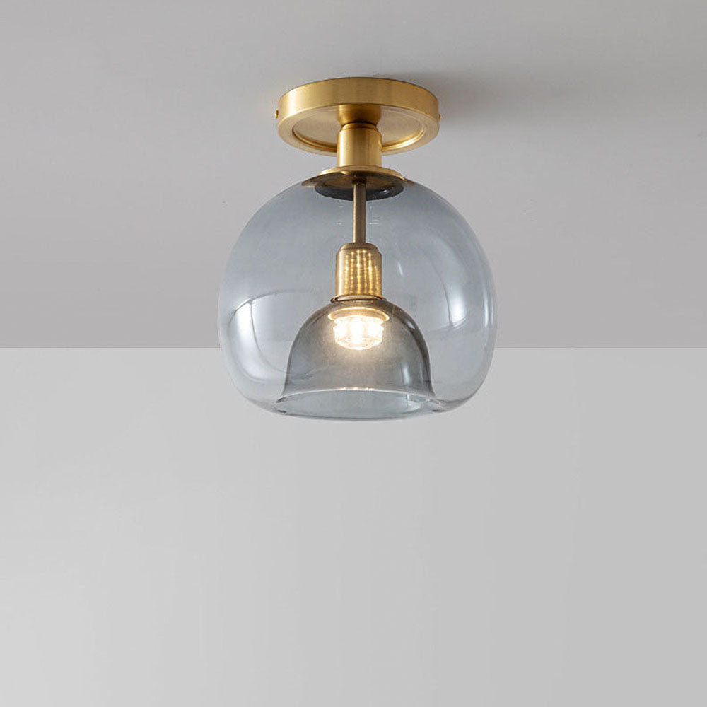 Modern Glass Grey Hallway Ceiling Lights -Homdiy