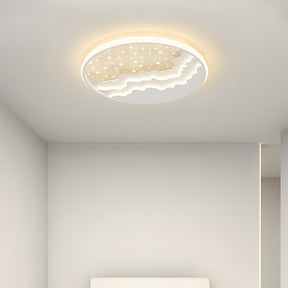 Creative Geometric White Iron LED Ceiling Lights