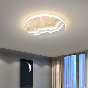 Creative Geometric White Iron LED Ceiling Lights