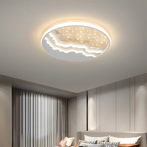 Creative Geometric White Iron LED Ceiling Lights