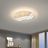 Creative Geometric White Iron LED Ceiling Lights