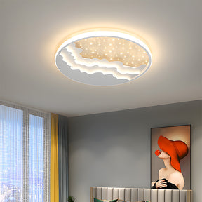 Creative Geometric White Iron LED Ceiling Lights