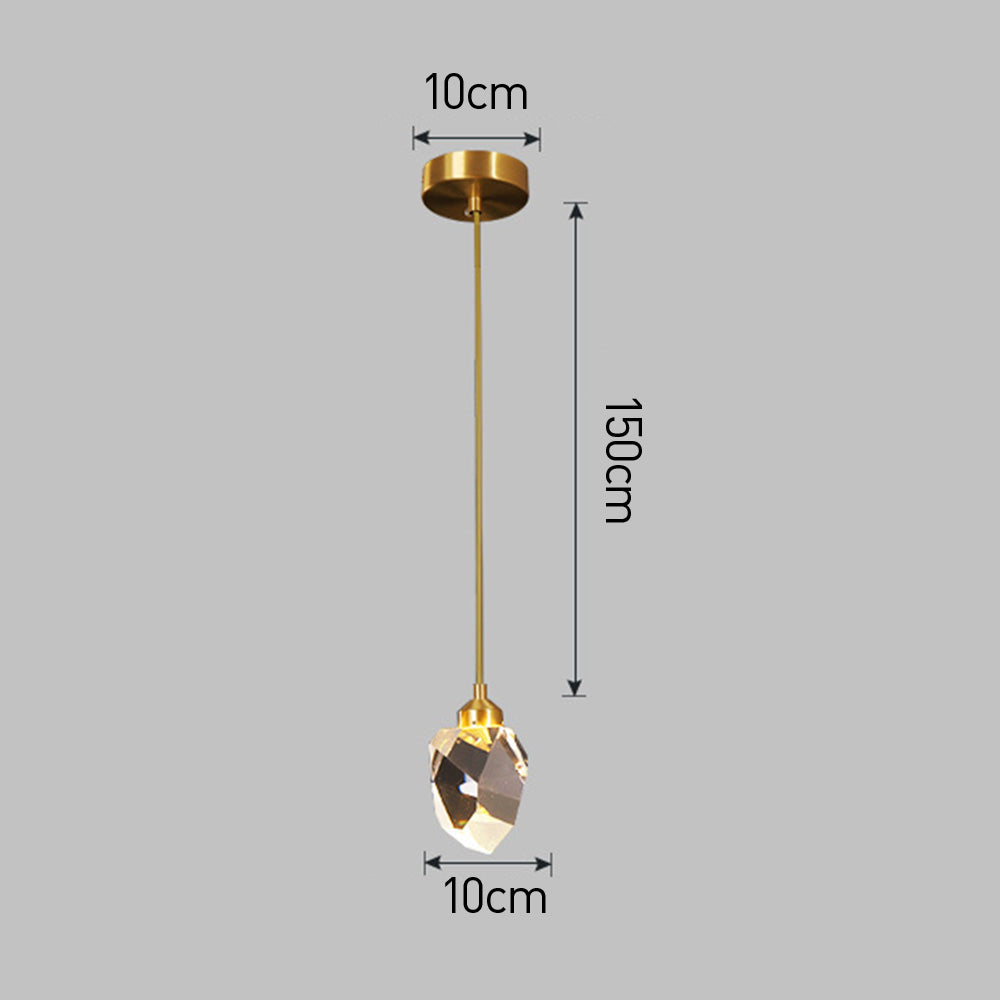 Creative Modern Crystal Gold Raindrop Chandelier