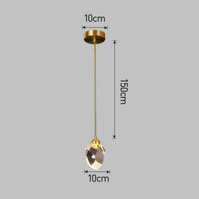 Creative Modern Crystal Gold Raindrop Chandelier