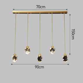 Creative Modern Crystal Gold Raindrop Chandelier