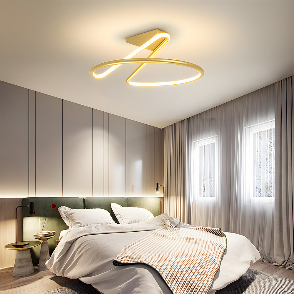 Creative Personality Bedroom Led Semi Flush Ceiling Lights