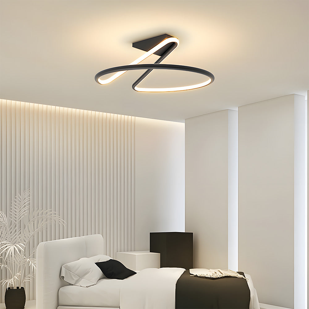 Creative Personality Bedroom Led Semi Flush Ceiling Lights