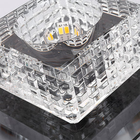 Minimalist Crystal Black LED Hallway Ceiling Lights