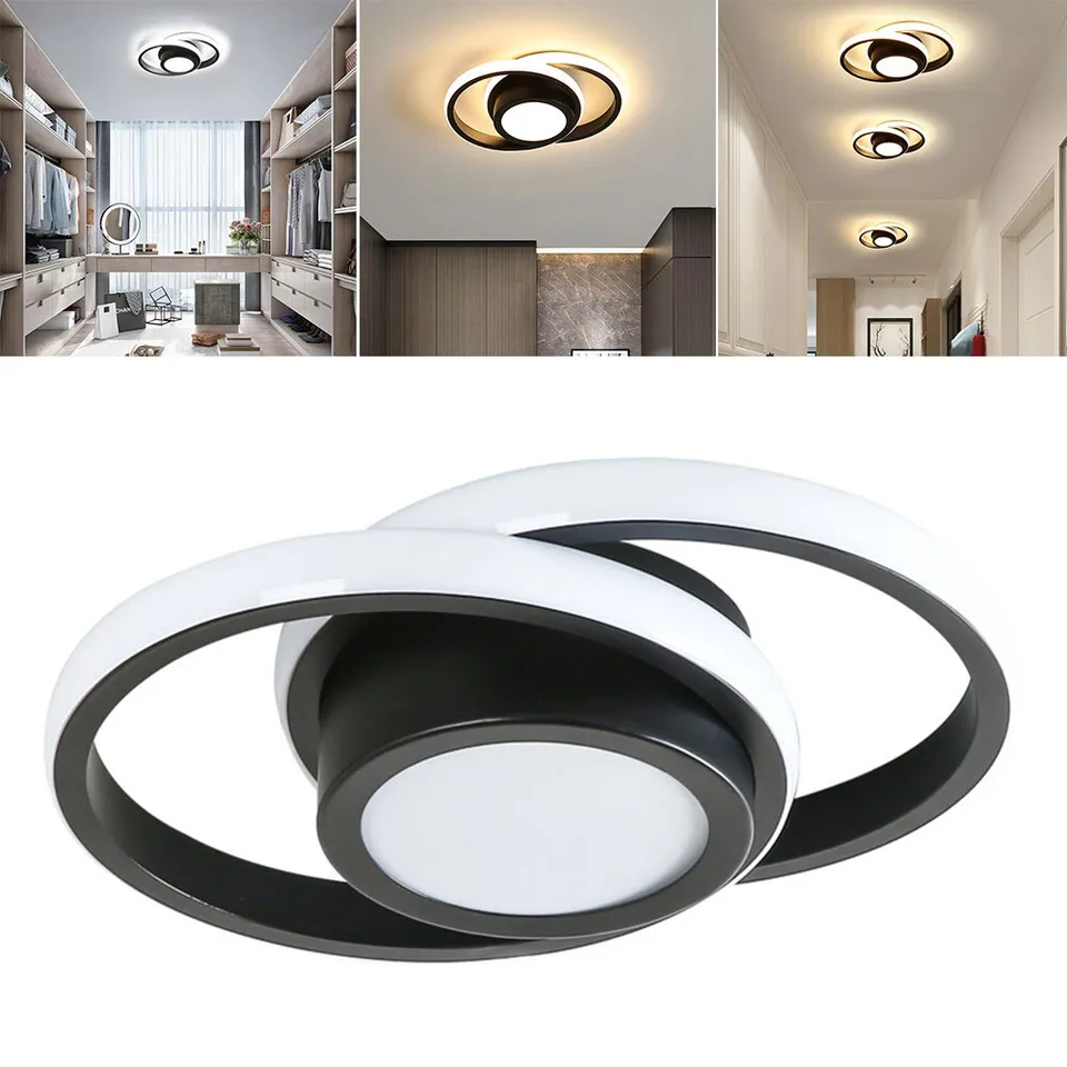 Minimalist Double Ring LED Ceiling Lamp