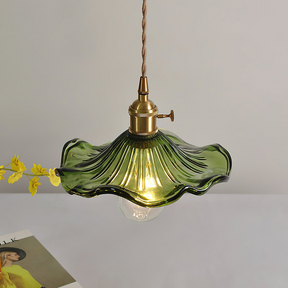 Stylish Hibiscus Flower Glass Pendant Light