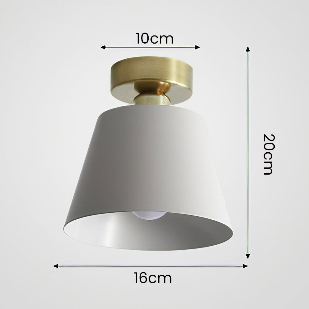 Nordic Simple Iron Shade Ceiling Light -Lampsmodern