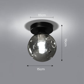 Scandinavian Glass Ball Ceiling Light -Lampsmodern