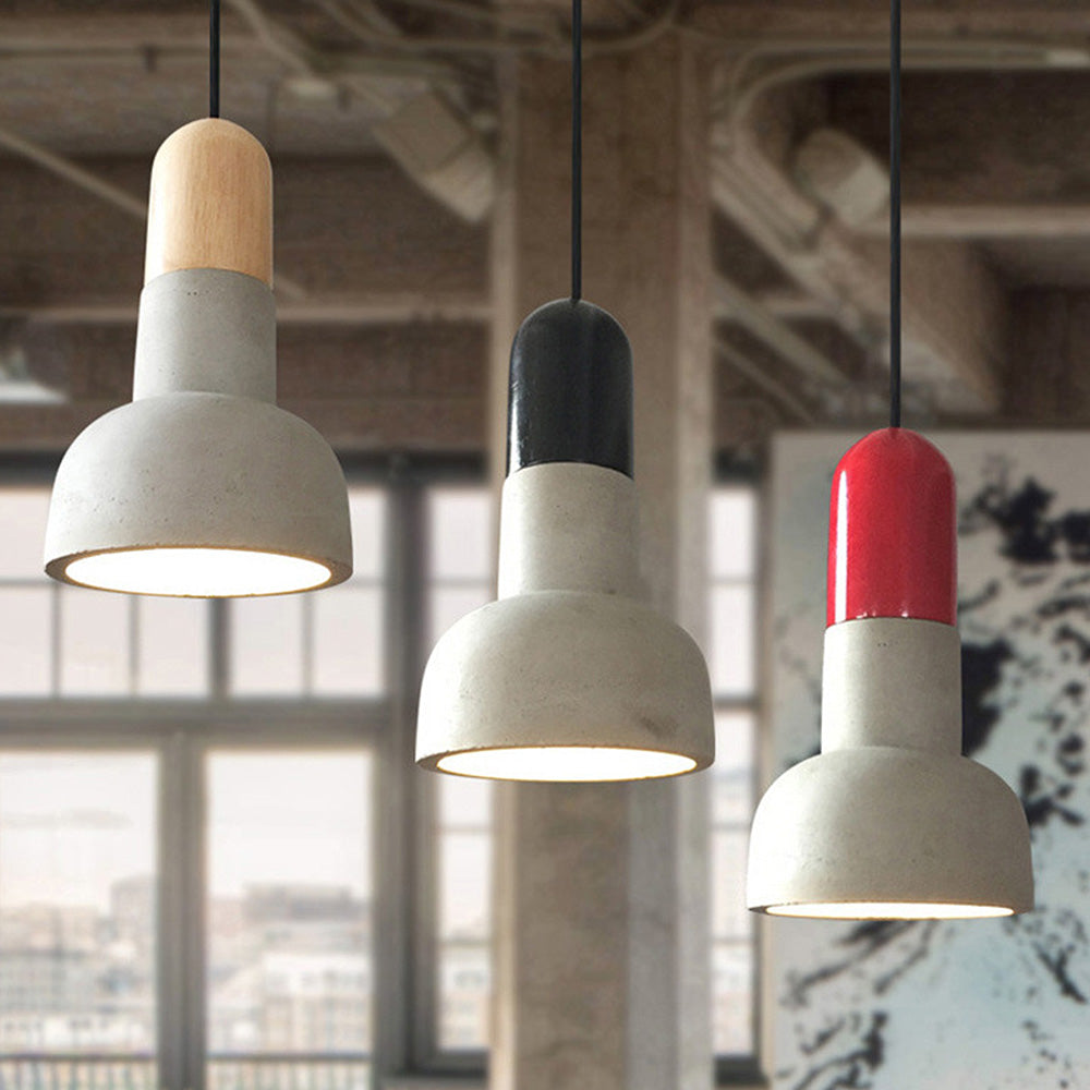 Modern Simple Concrete Stained Pendant Light