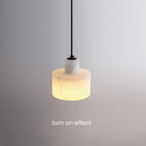 Industrial Simple White Marble Pendant Lighting