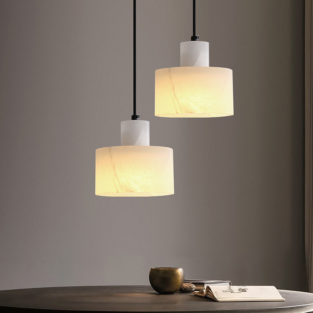 Industrial Simple White Marble Pendant Lighting