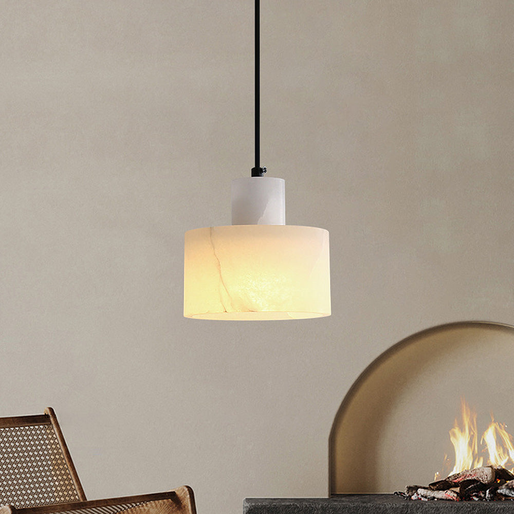 Industrial Simple White Marble Pendant Lighting