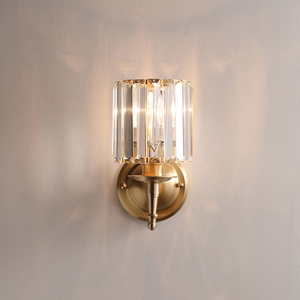 Luxury Clear Crystal Small Wall Light