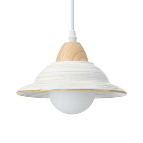 Creative White Hat Milky Ceramic Pendant Lighting