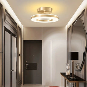 Gold Iron Hallway LED Ceiling Light