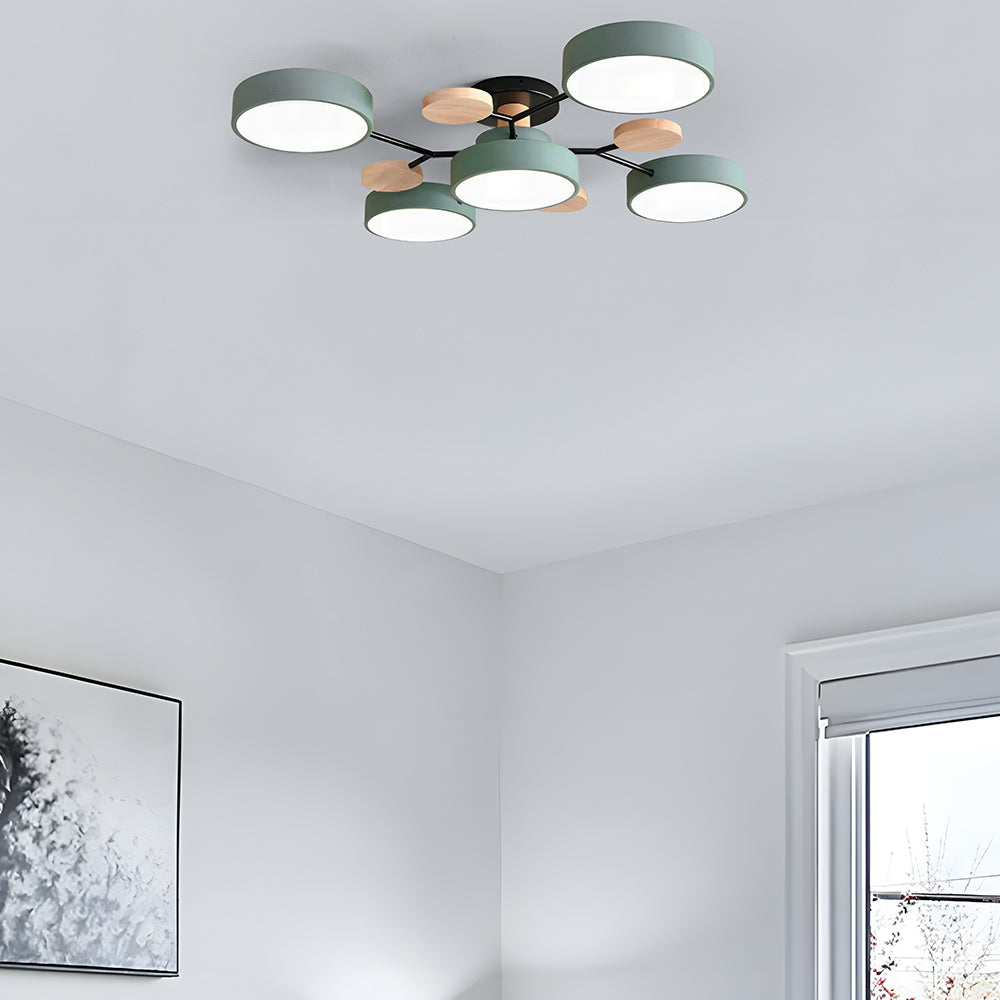 Modern Round Low Ceiling Light For Living Room