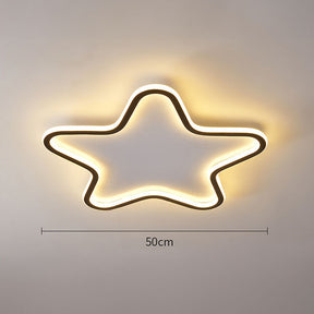 Creative Simple Star Shape LED Ceiling Lighting For Children's Room