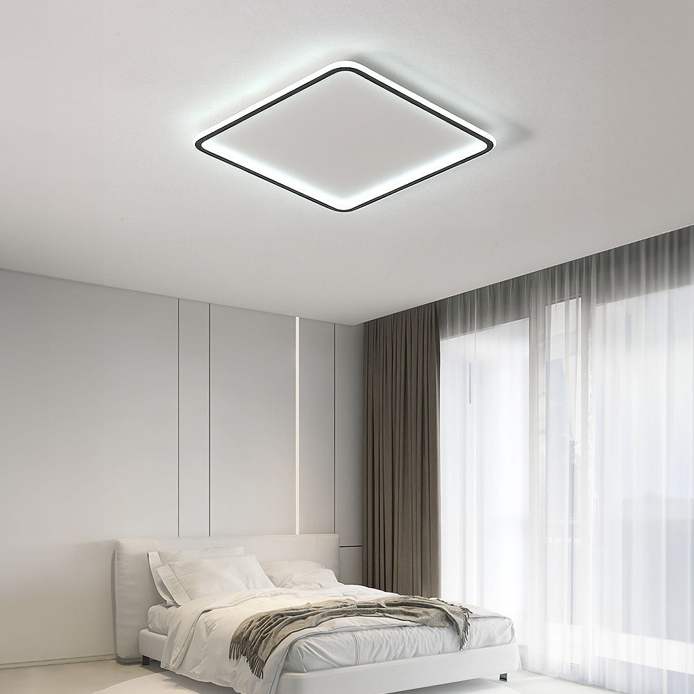 Geometry Square Simple LED Ceiling Light For Bedroom