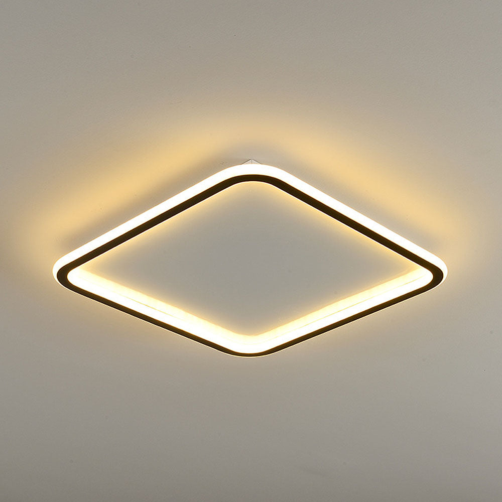 Geometry Square Simple LED Ceiling Light For Bedroom