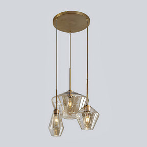 Industrial Glass Living Room Pendant Light