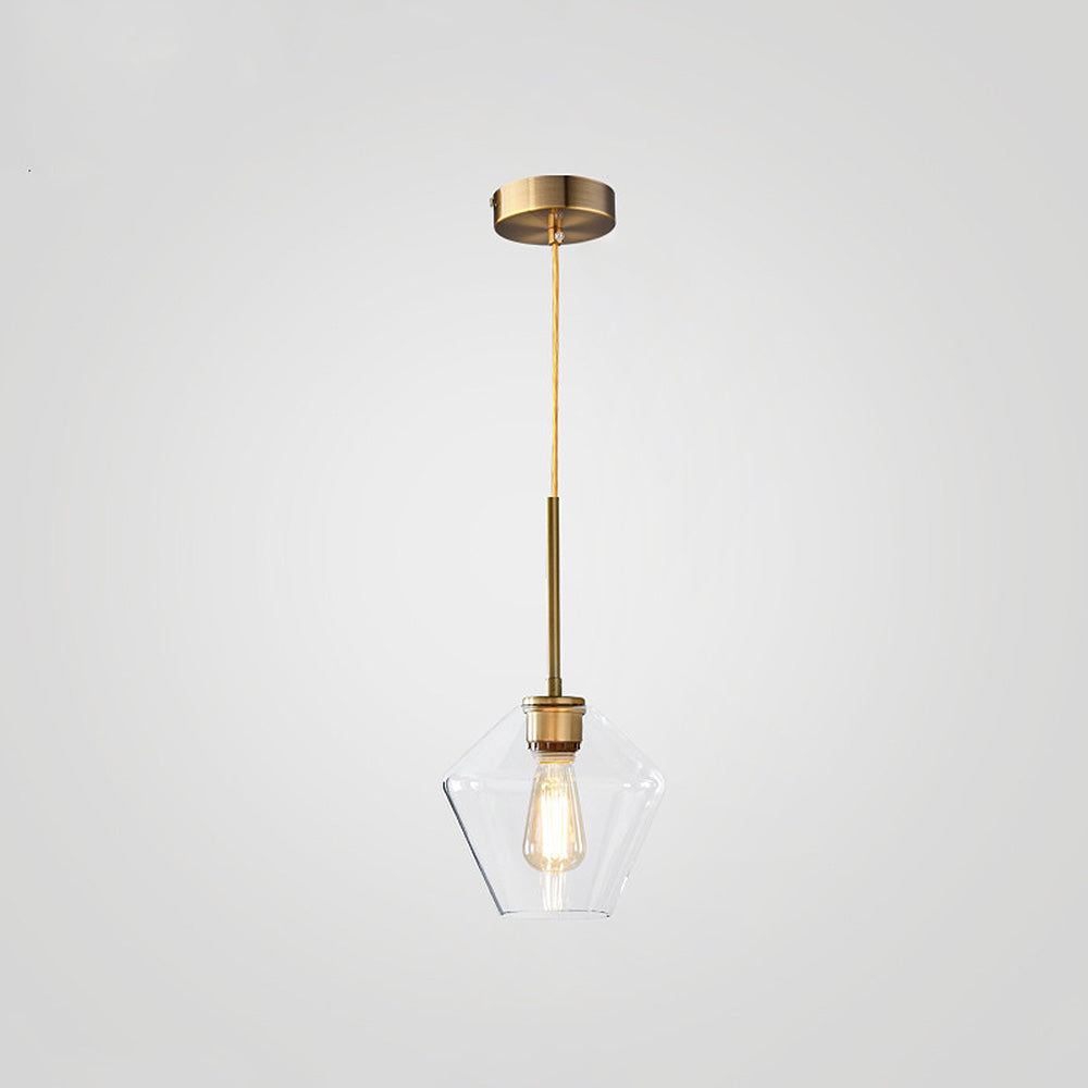 Industrial Glass Living Room Pendant Light