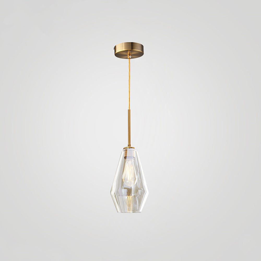 Industrial Glass Living Room Pendant Light