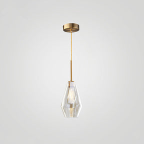 Industrial Glass Living Room Pendant Light