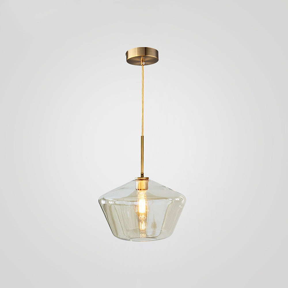 Industrial Glass Living Room Pendant Light