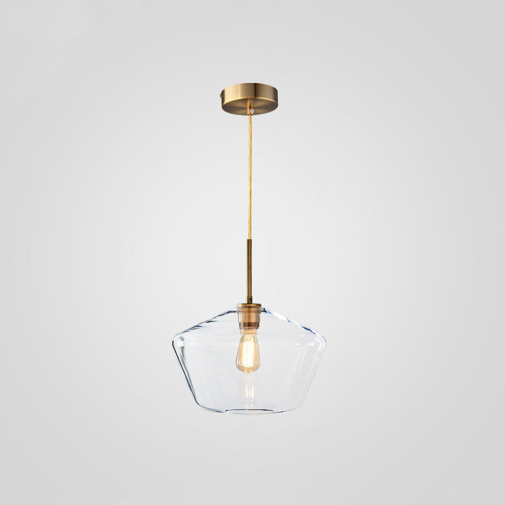 Industrial Glass Living Room Pendant Light