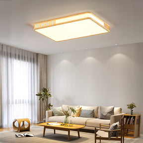 Contemporary Acrylic Wooden Flush Mount Ceiling Lights