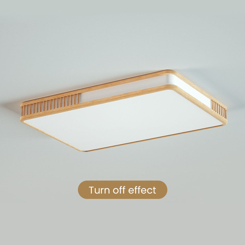 Contemporary Acrylic Wooden Flush Mount Ceiling Lights