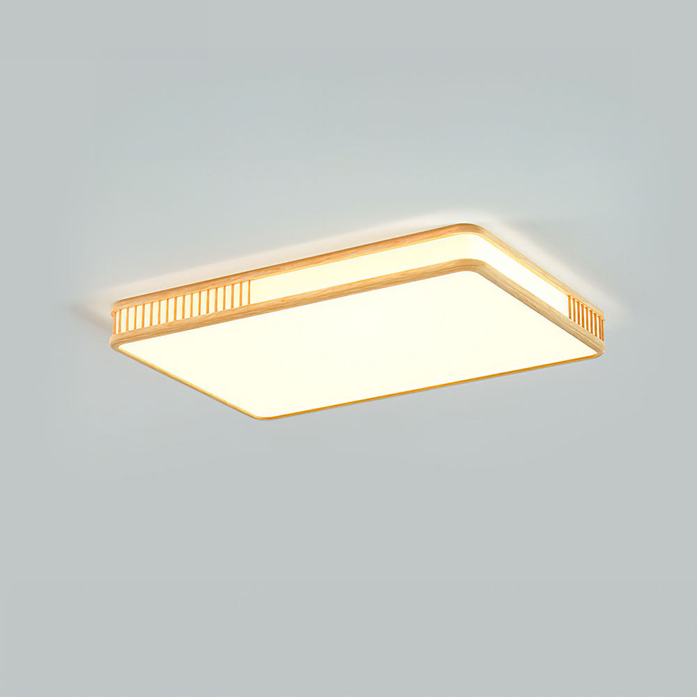 Contemporary Acrylic Wooden Flush Mount Ceiling Lights