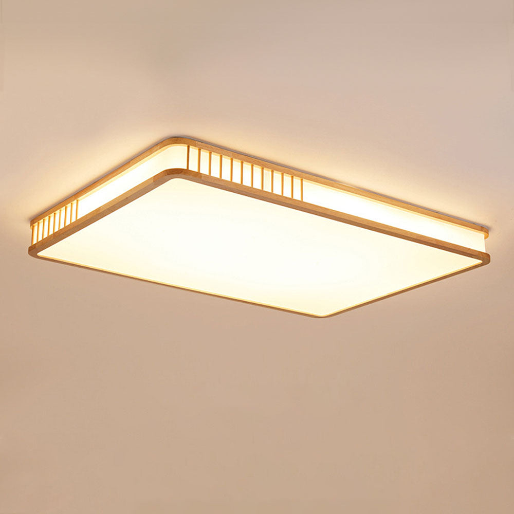 Contemporary Acrylic Wooden Flush Mount Ceiling Lights