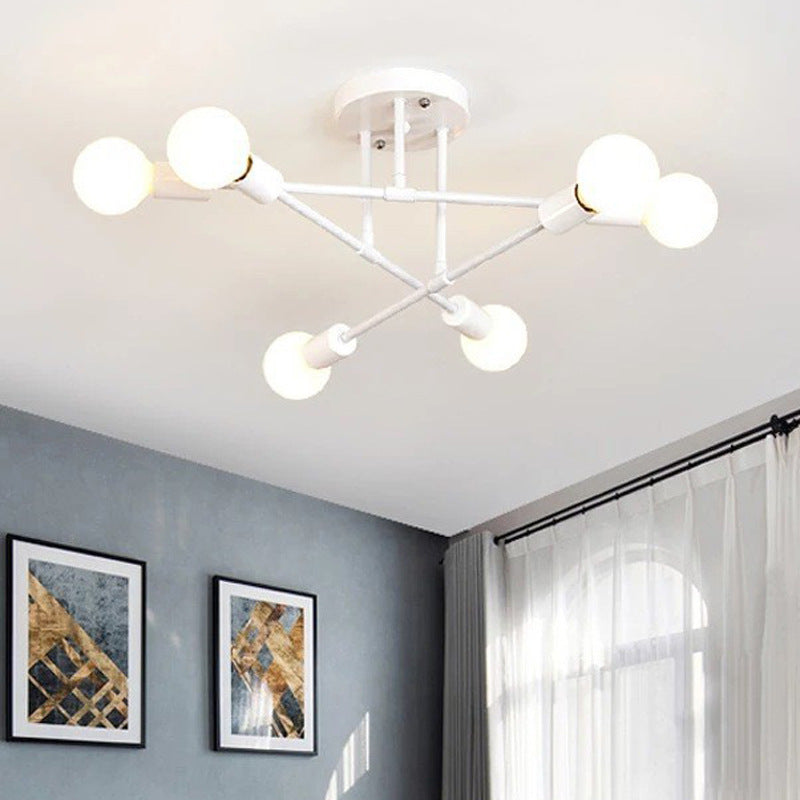 Multi-Heads Creative Iron Bedroom Ceiling Lights