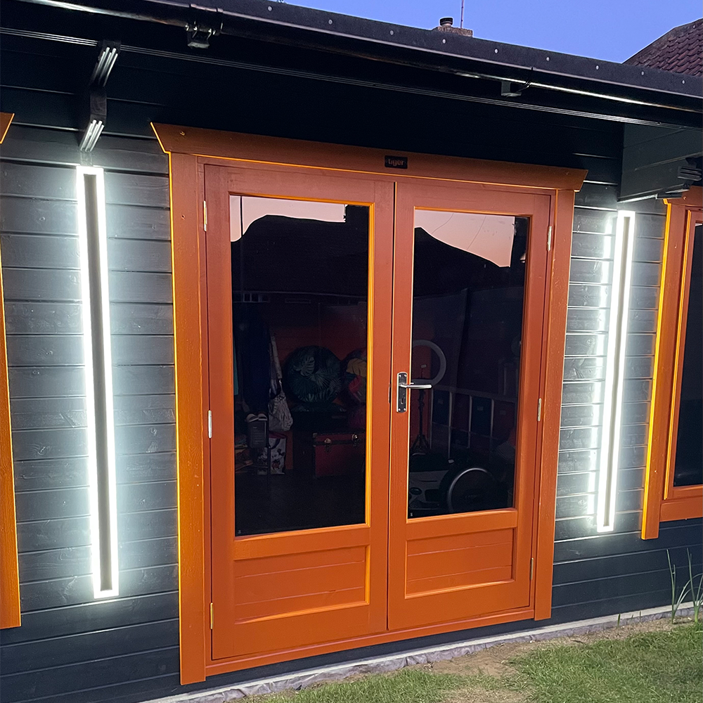 Modern black led lights outdoor lights