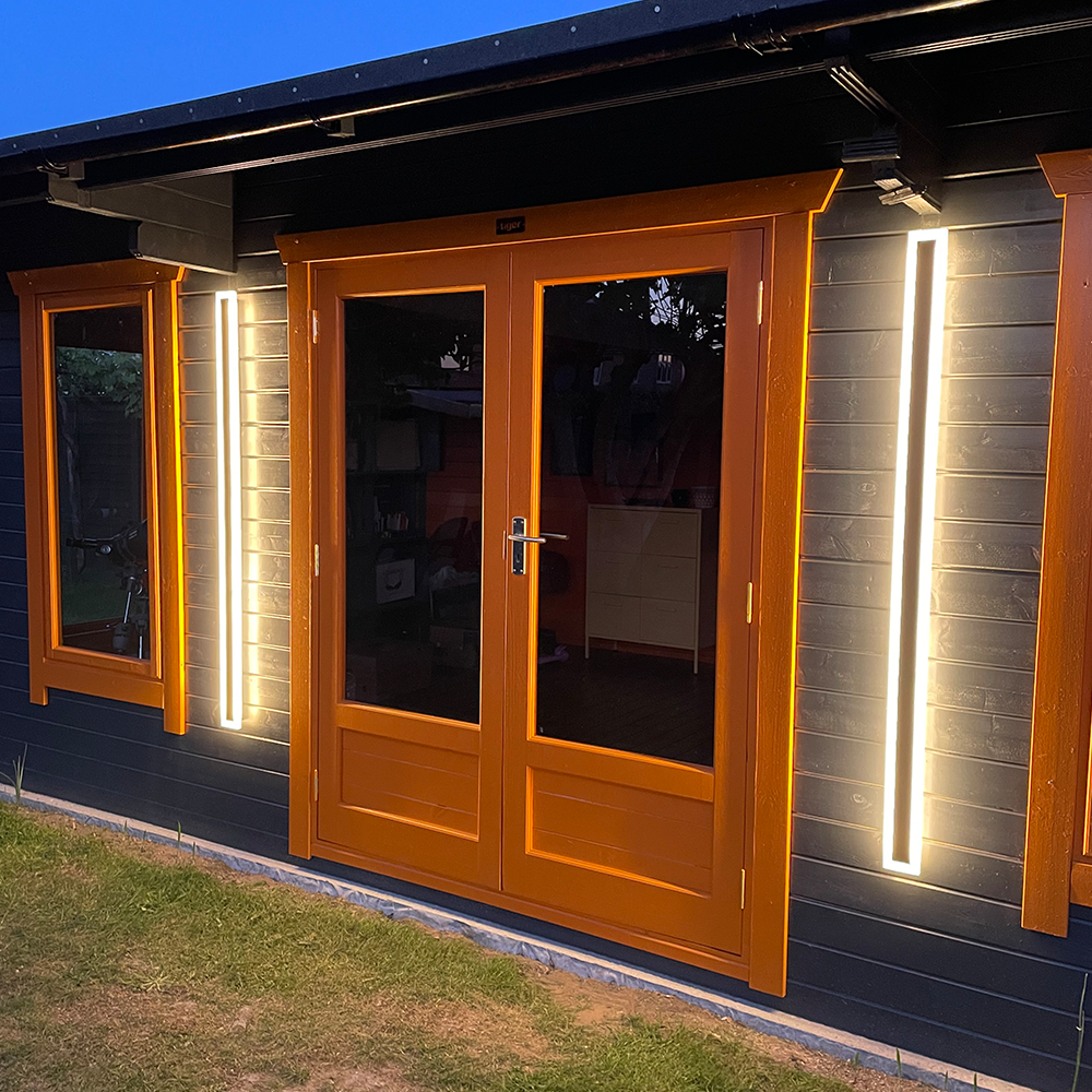 Modern black led lights outdoor lights